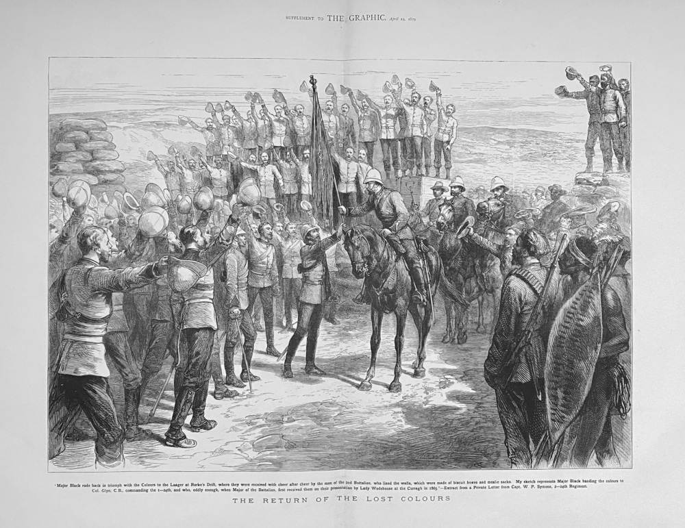 The Return of the Lost Colours.  1879.  (The Zulu War).