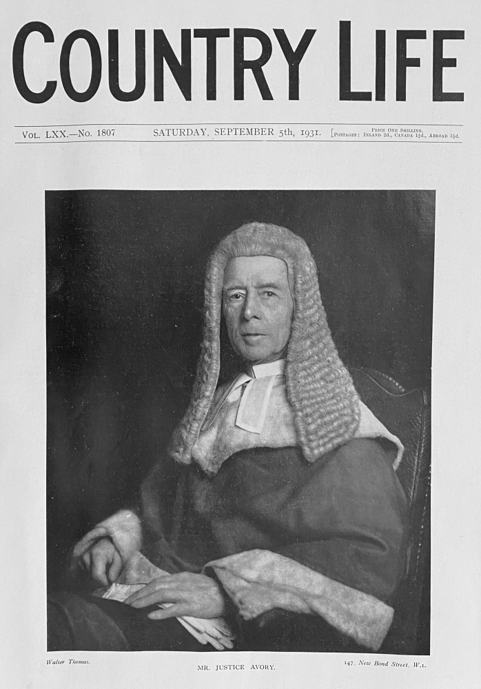 Mr Justice Avory - 1931