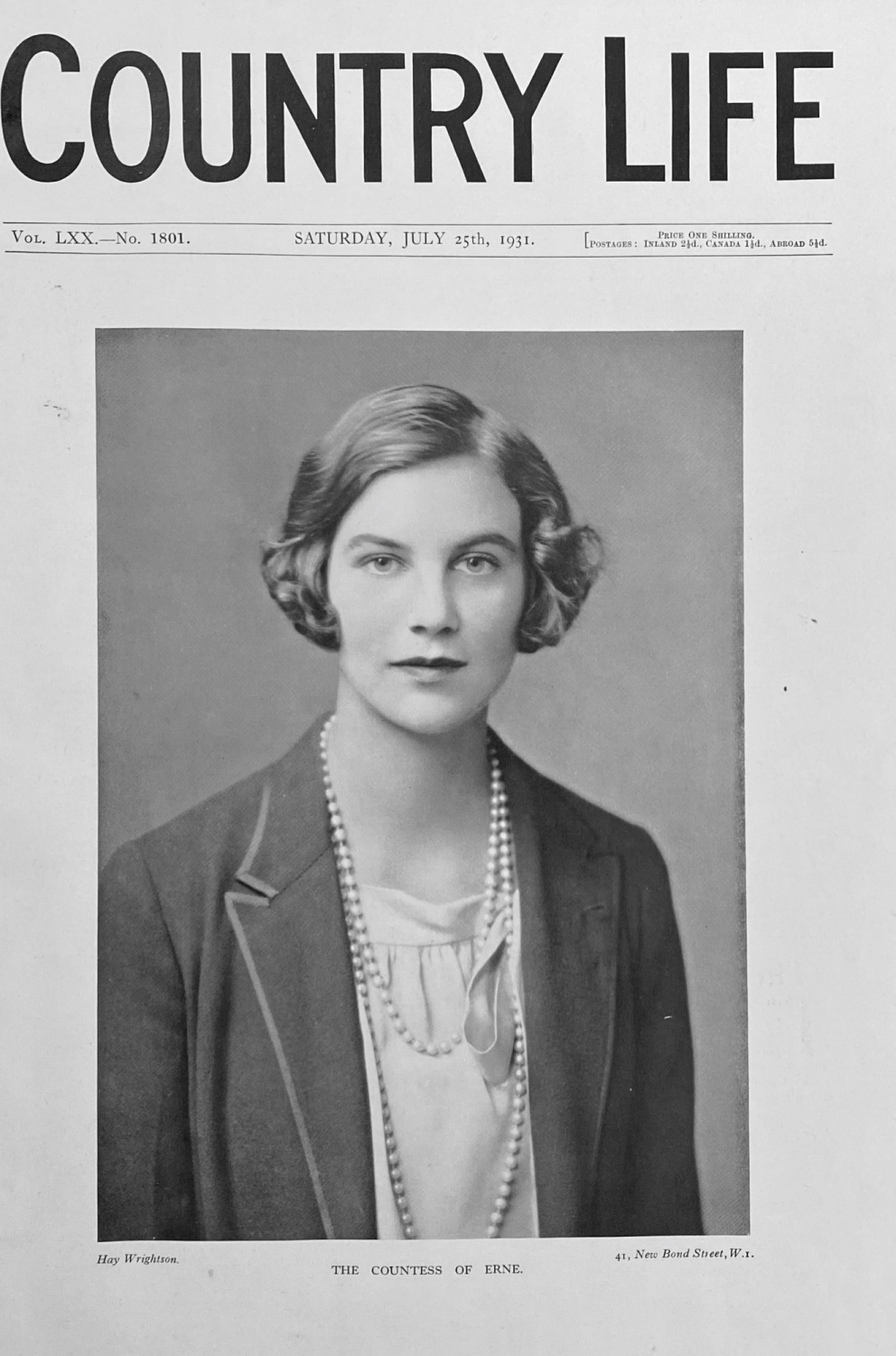 The Countess of Erne - 1931