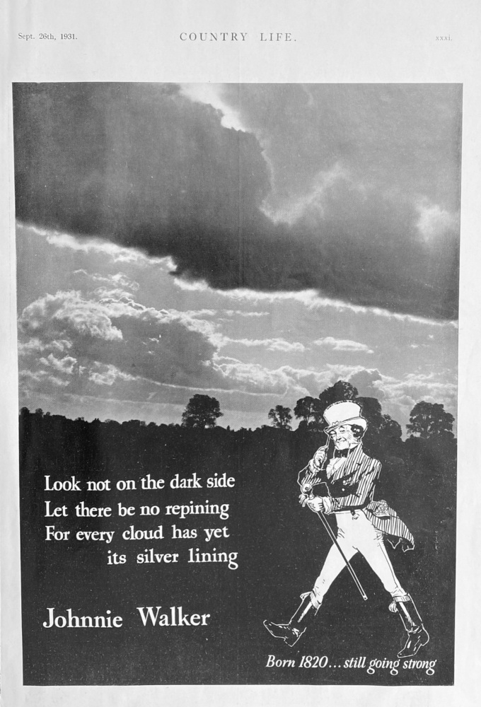 Johnnie Walker Whisky Advert - 1931