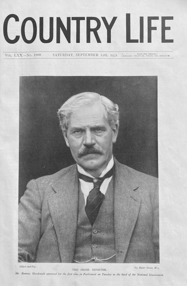 Ramsay Macdonald, Prime Minister - 1931
