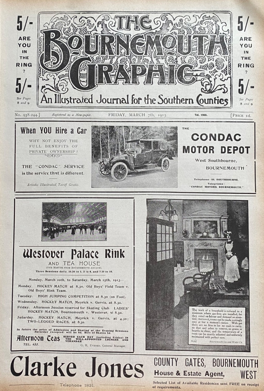 The Bournemouth Graphic.  March 7th, 1913.