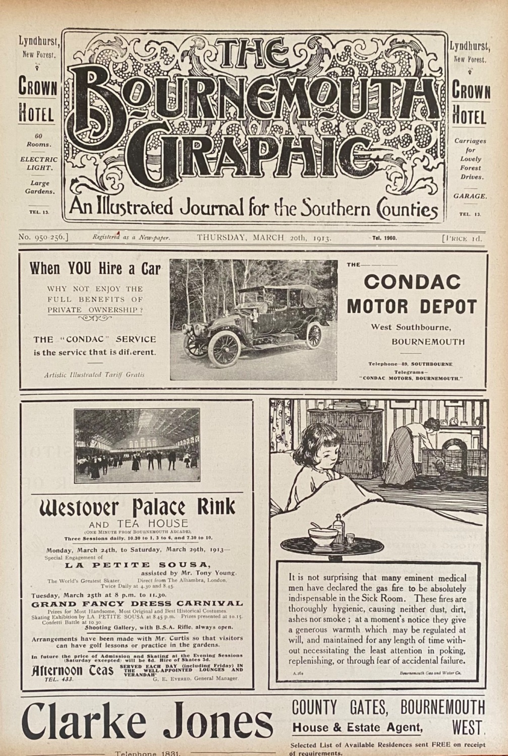 The Bournemouth Graphic,  March 20th, 1913.