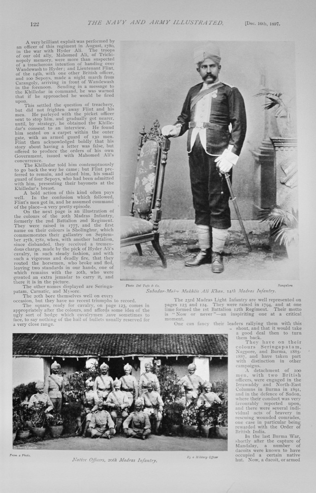 Madras Light Infantry - 1897