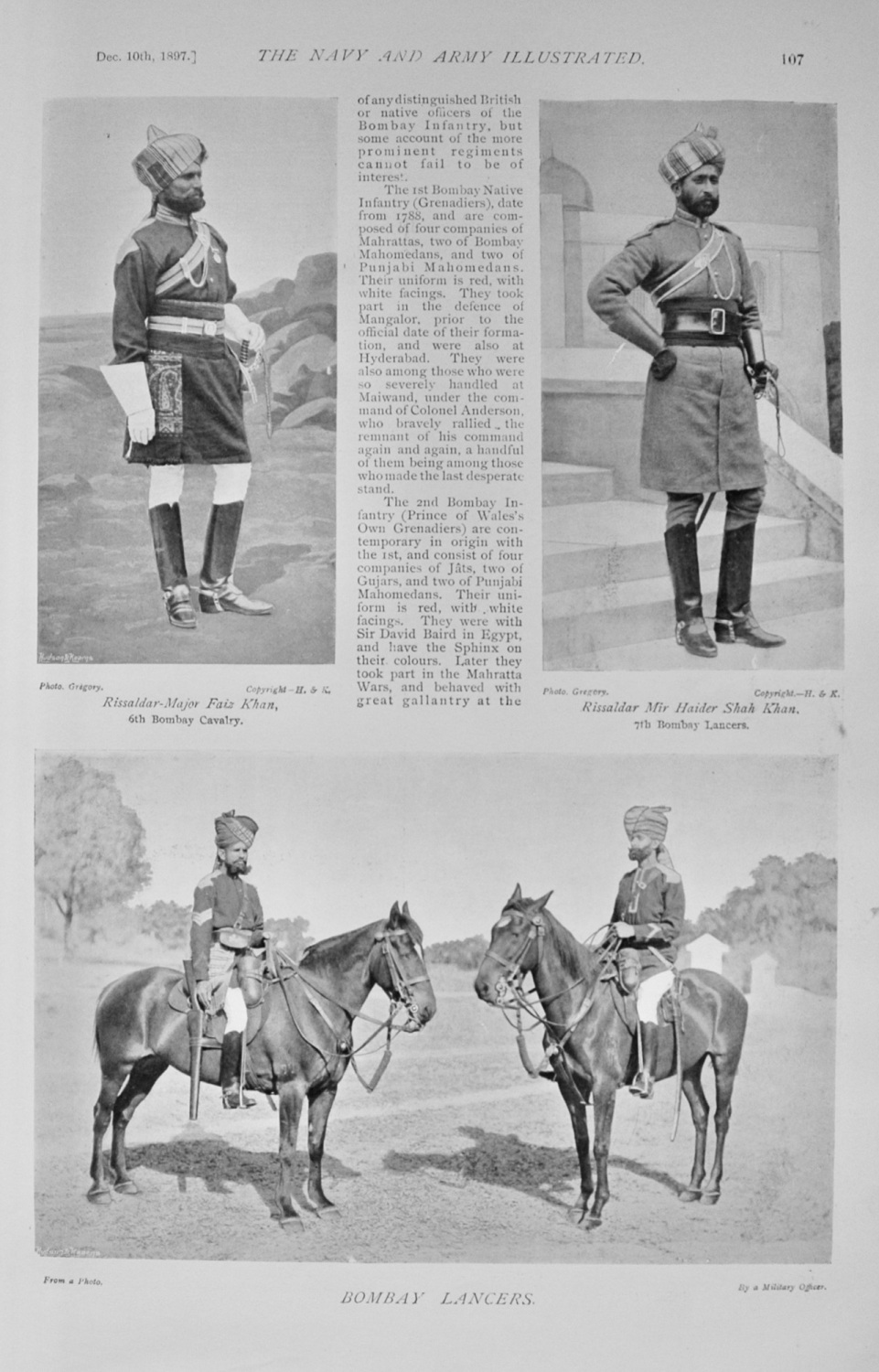 Indian Soldiers - 1897
