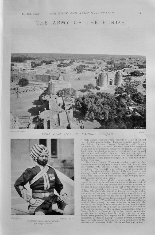 The Army of the Punjab - 1897