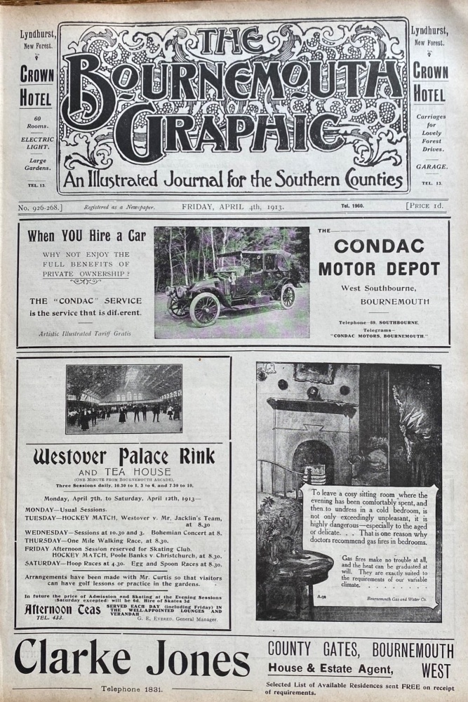 The Bournemouth Graphic.  April 4th, 1913.