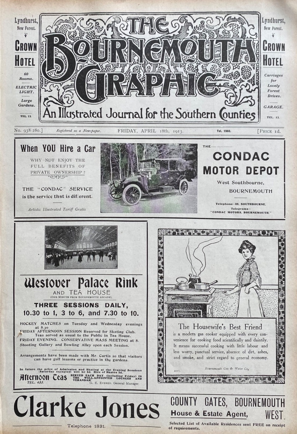 The Bournemouth Graphic.  April 18th, 1913.