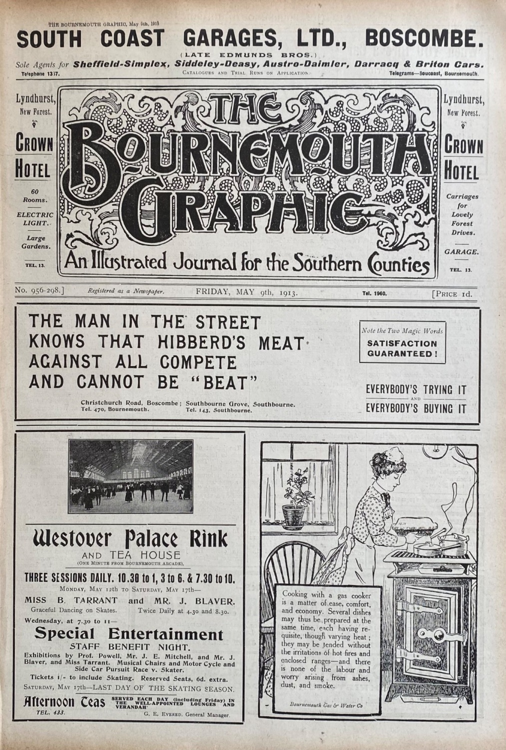 The Bournemouth Graphic,  May 9th, 1913.