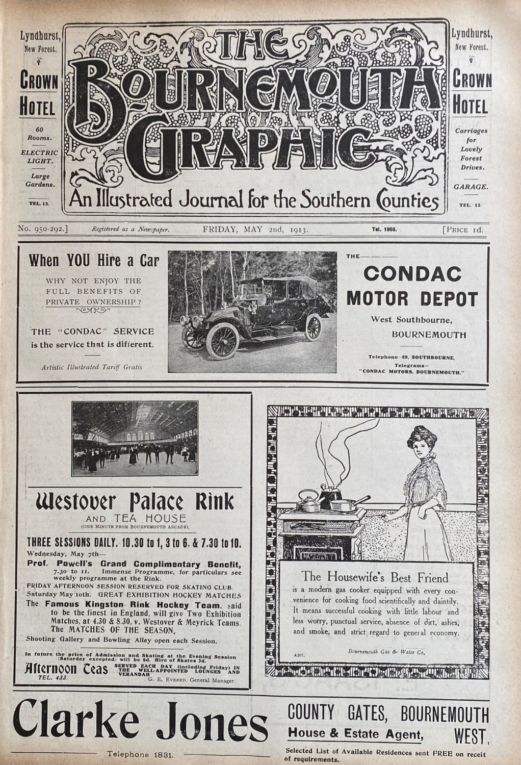 The Bournemouth Graphic.  May 2nd, 1913.