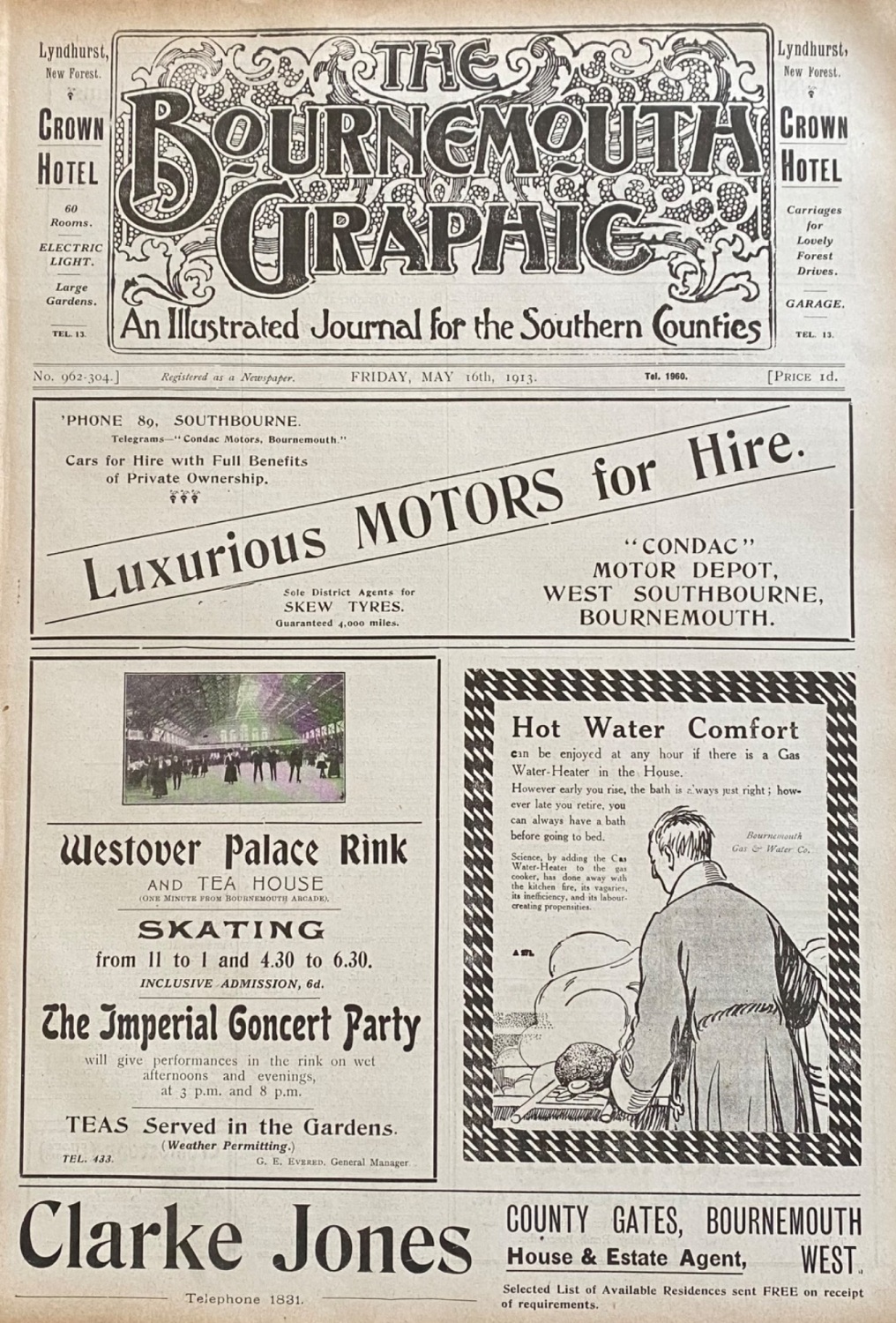 The Bournemouth Graphic.  May 16th,  1913.