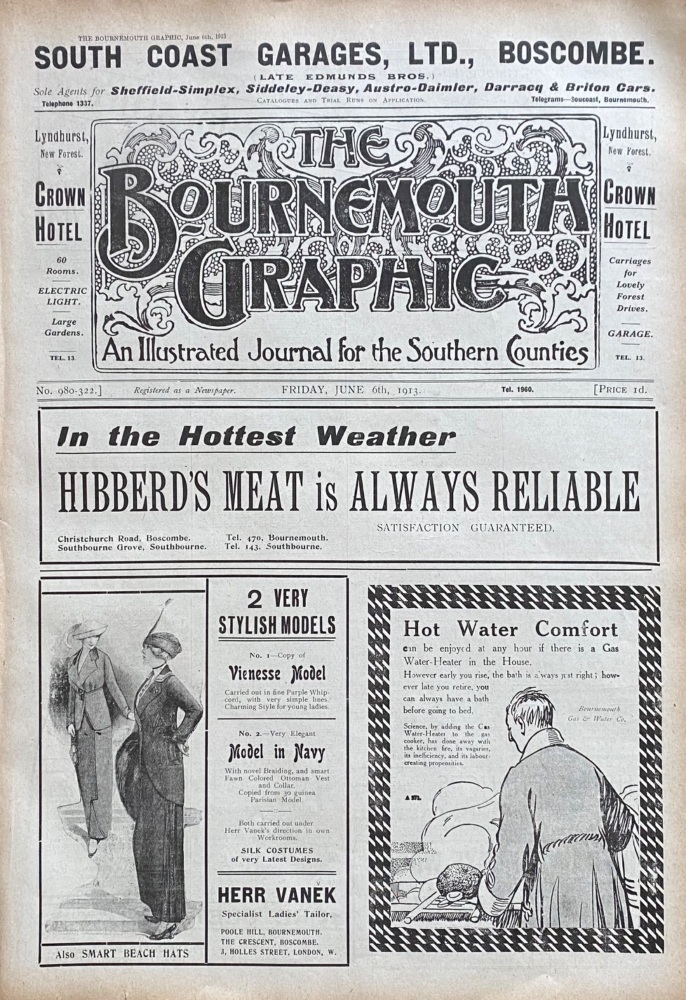 The Bournemouth Graphic.  June 6th, 1913.