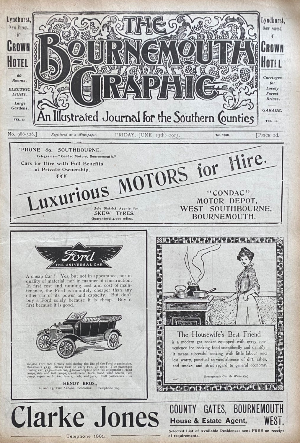 The Bournemouth Graphic.  June 13th, 1913.