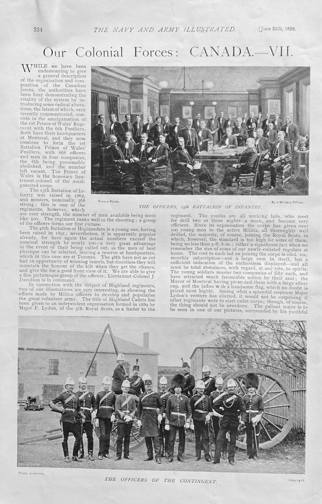 Our Colonial Forces: Canada VII