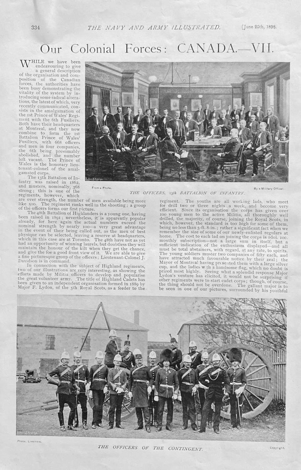 Our Colonial Forces: Canada VII