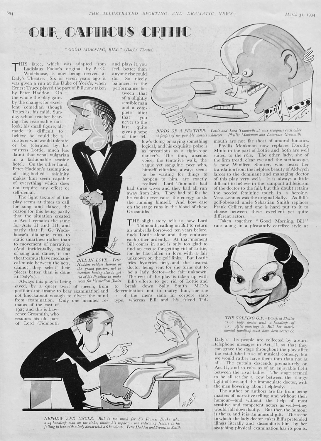 Our Captious Critic - 1934