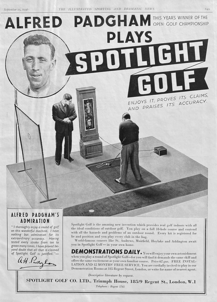 Spotlight Golf Co Ltd Advert