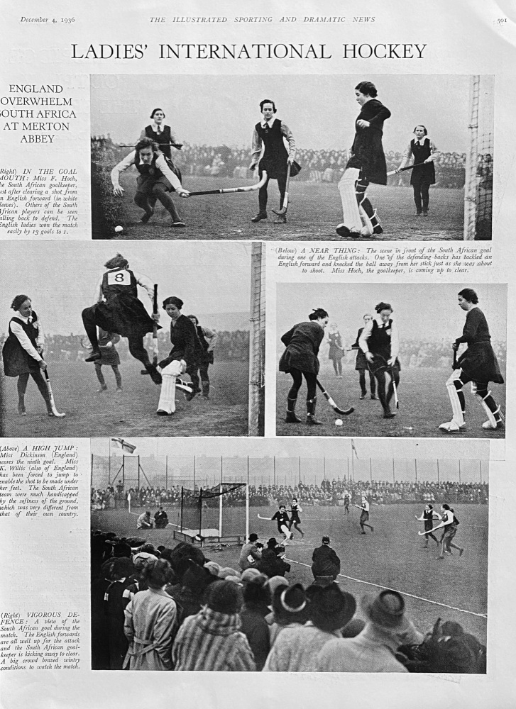 Ladies International Hockey - 1936