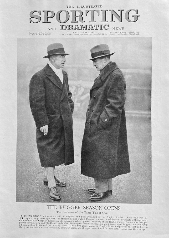 Two Veterans of the Game of Rugby - 1936