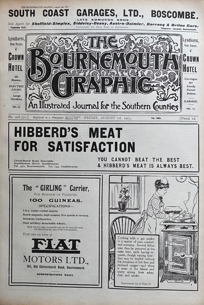 The Bournemouth Graphic.  August 1st,  1913.