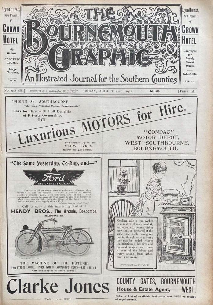 The Bournemouth Graphic.  August 22nd,  1913.