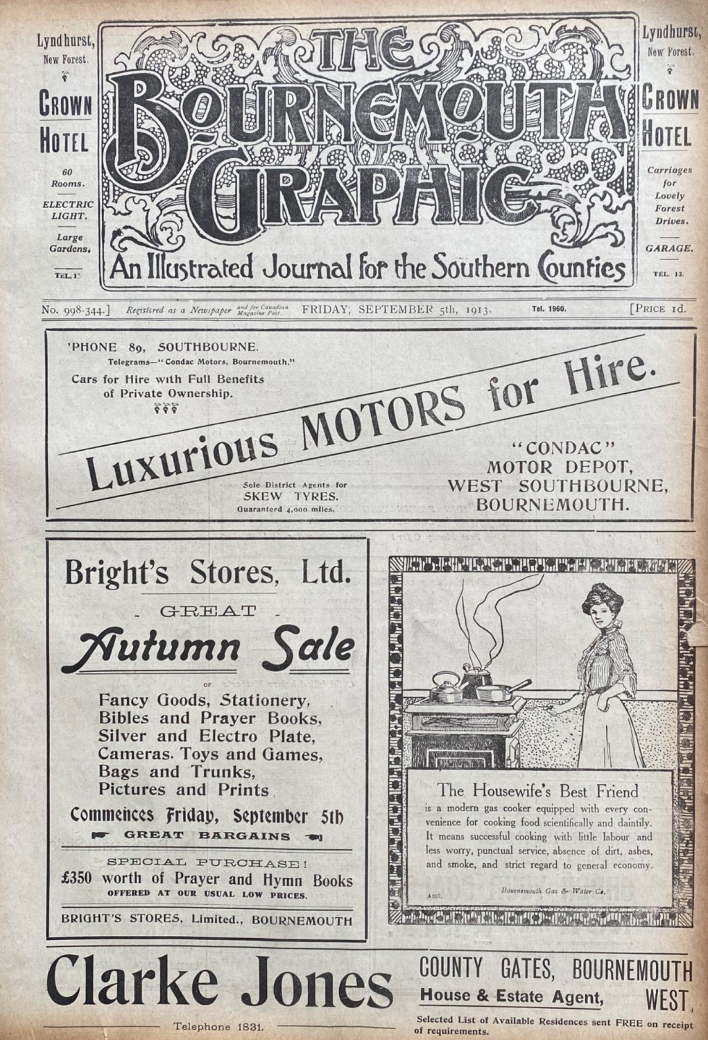 The Bournemouth Graphic.  September 5th, 1913.