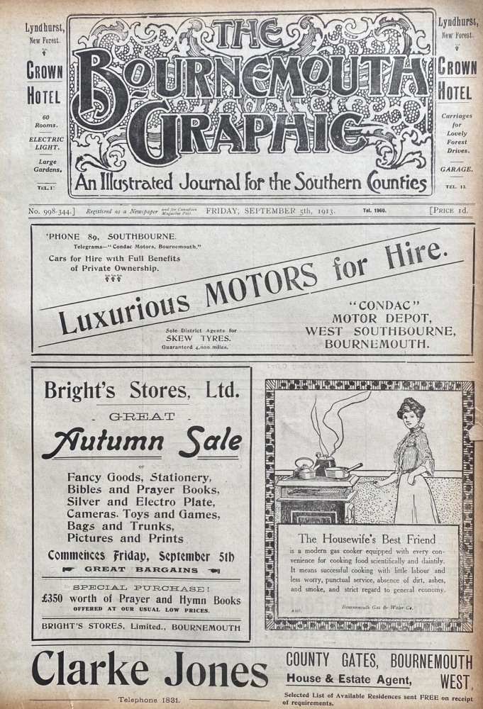 The Bournemouth Graphic.  September 5th, 1913.