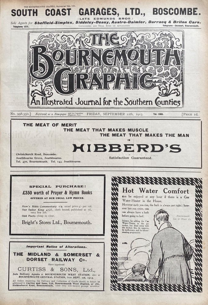 The Bournemouth Graphic.  September 12th, 1913.
