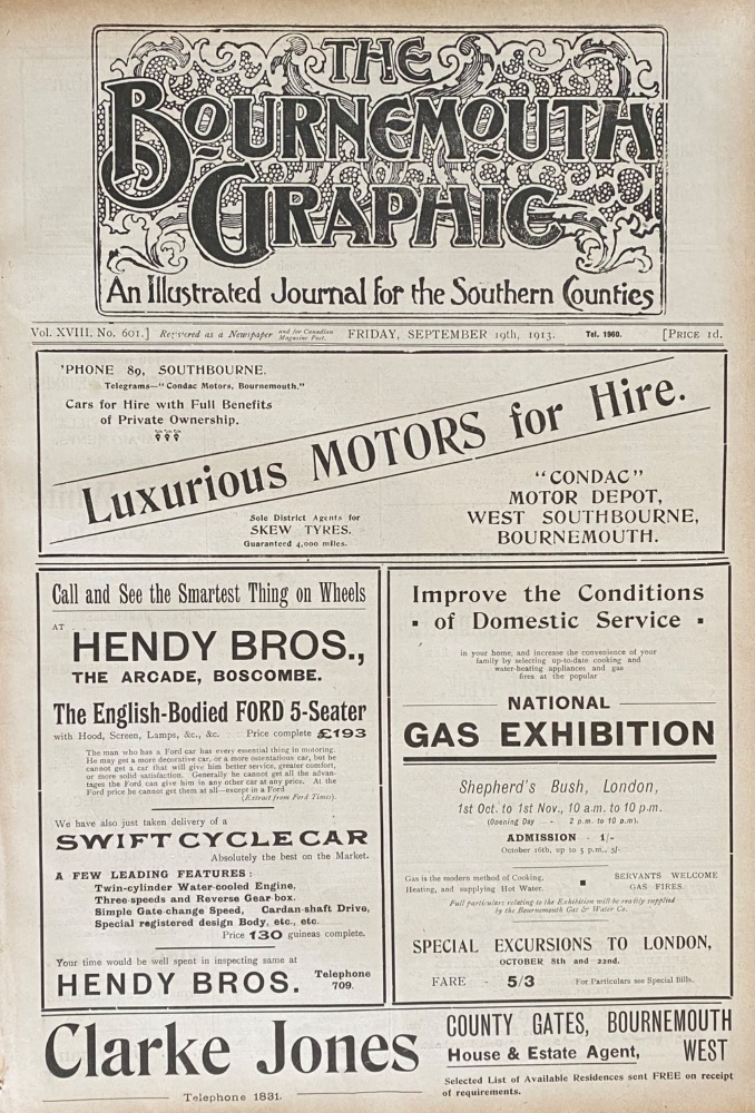 The Bournemouth Graphic.  September 19th, 1913.