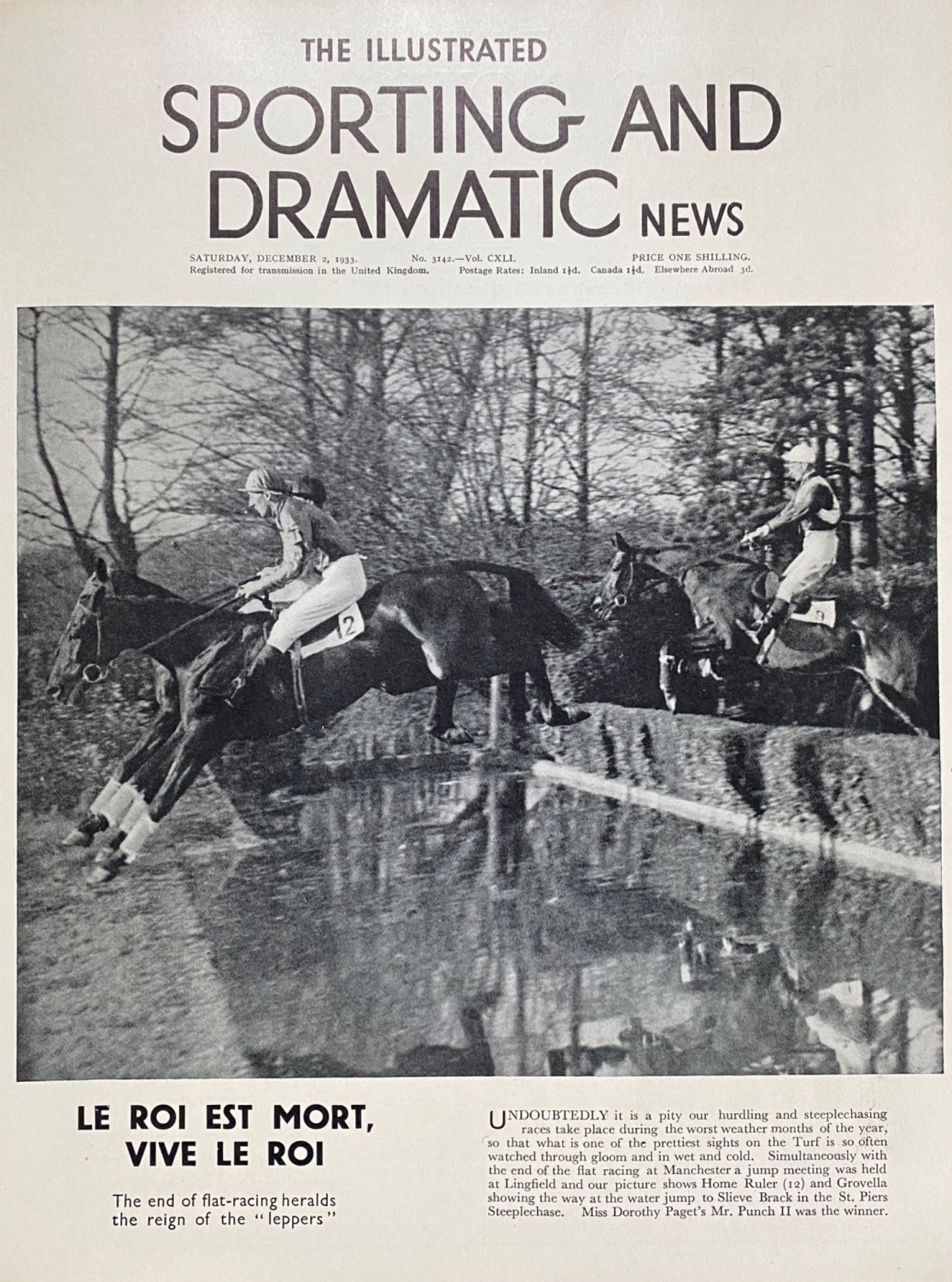 The Illustrated Sporting and Dramatic News, December 2, 1933
