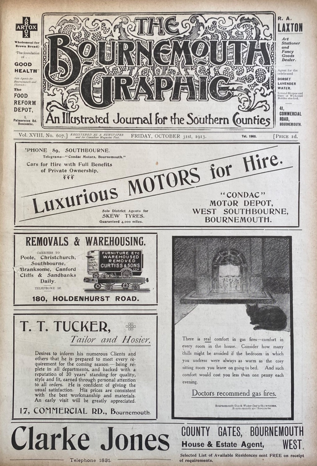 The Bournemouth Graphic.   October 31st, 1913.