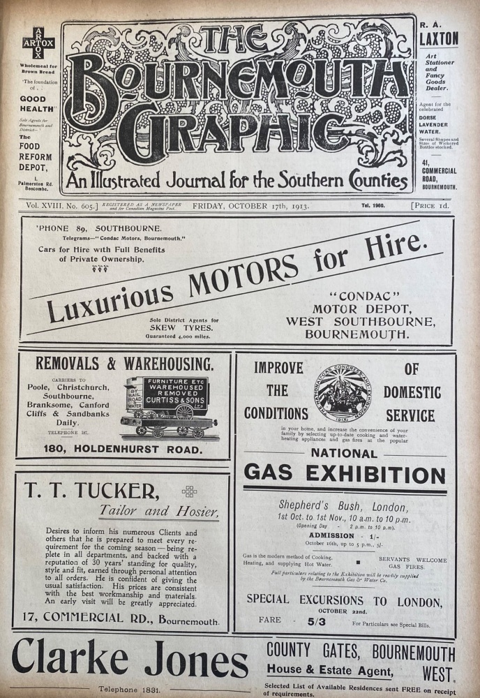 The Bournemouth Graphic.  October 17th, 1913.