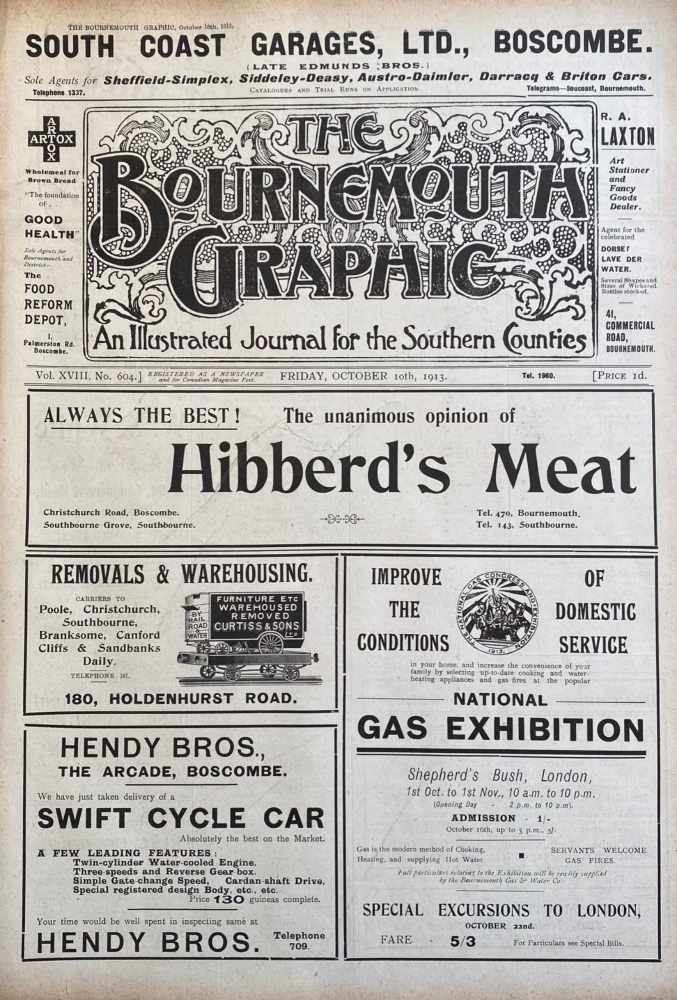 The Bournemouth Graphic..  October 10th, 1913.