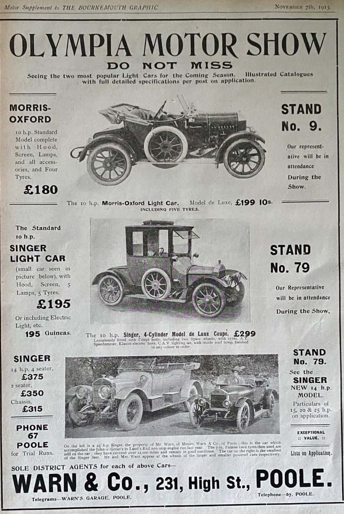 Warn & Co.,  231,  High Street.,  Poole.  1913.