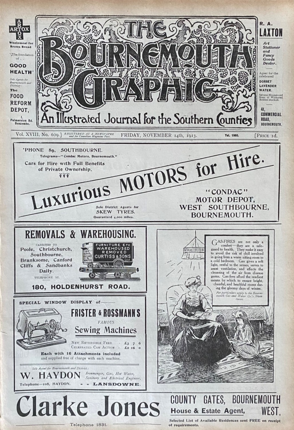 The Bournemouth Graphic.  November 14th, 1913.