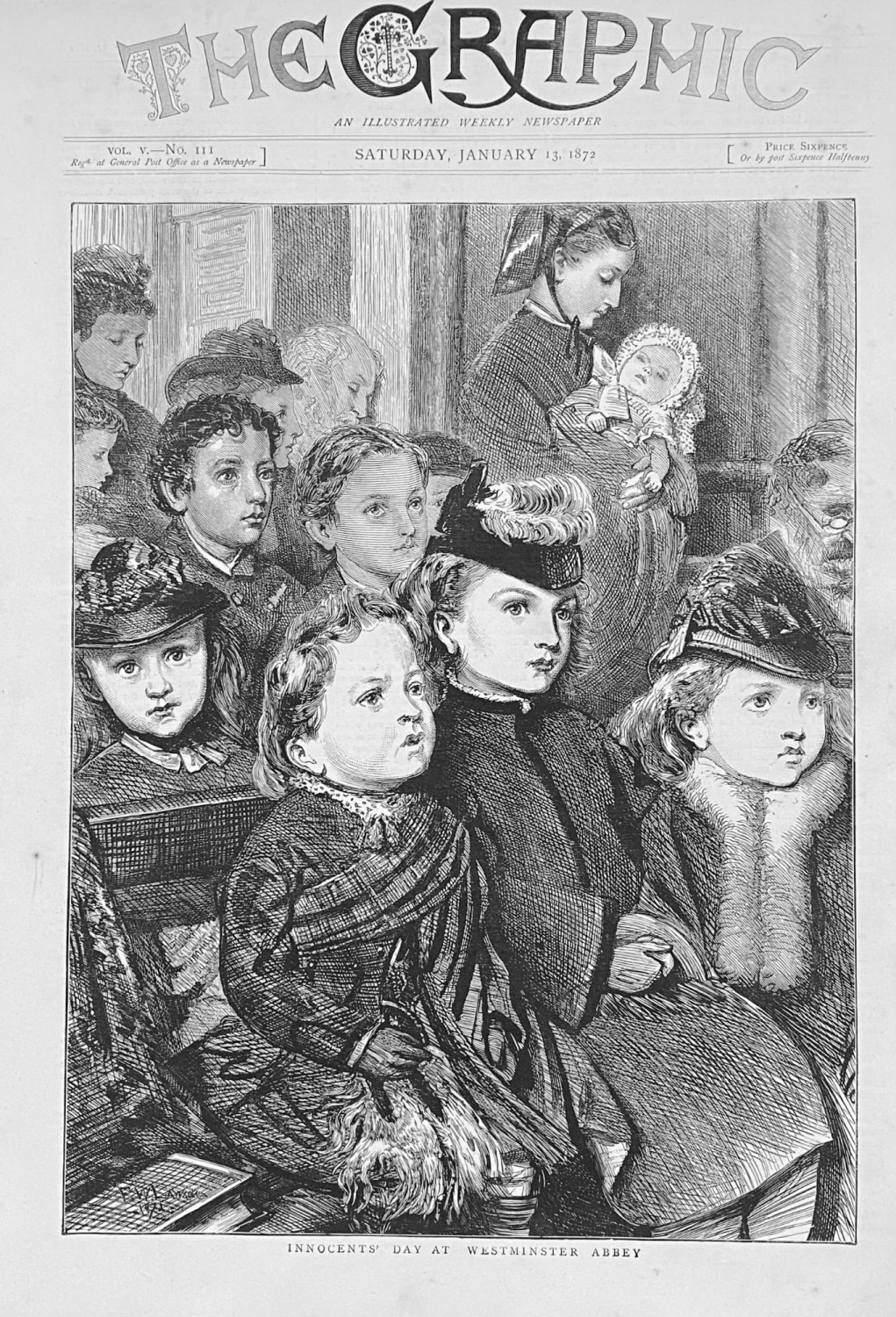 Innocents' Day At Westminster Abbey.  1872.