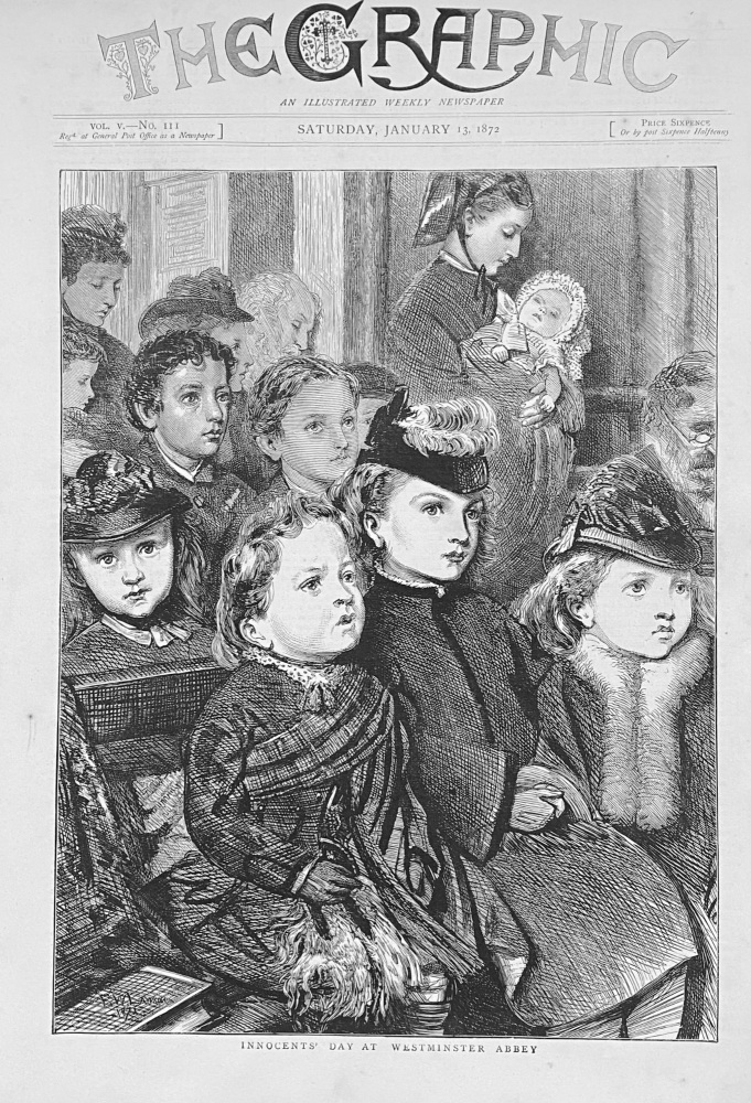 Innocents' Day At Westminster Abbey.  1872.