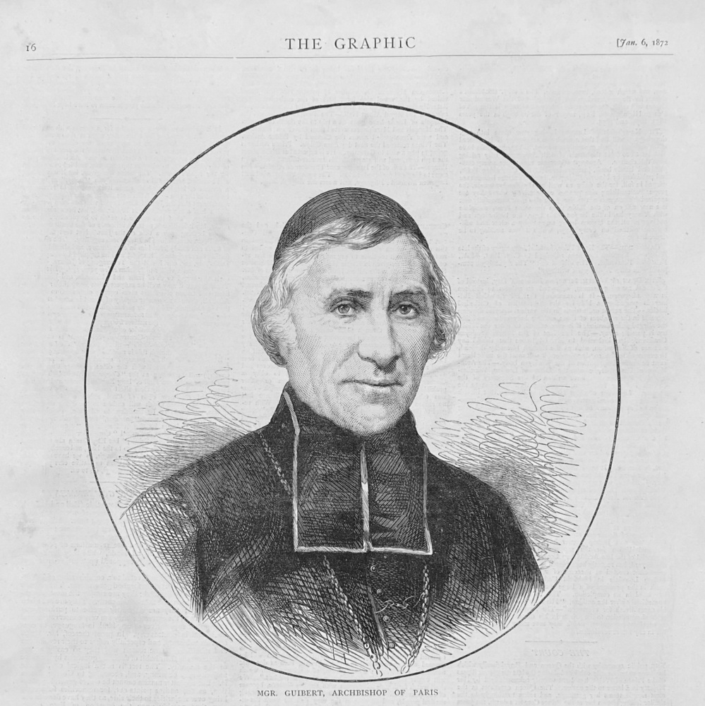 MGR.  Guibert, Archbishop of Paris.  1872.