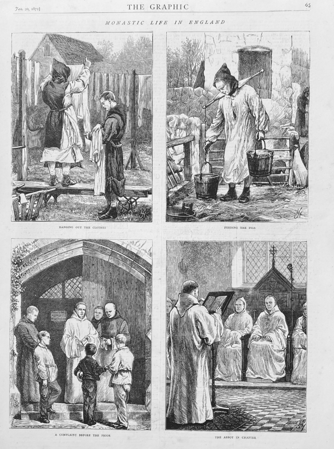 Monastic Life in England.  1872.