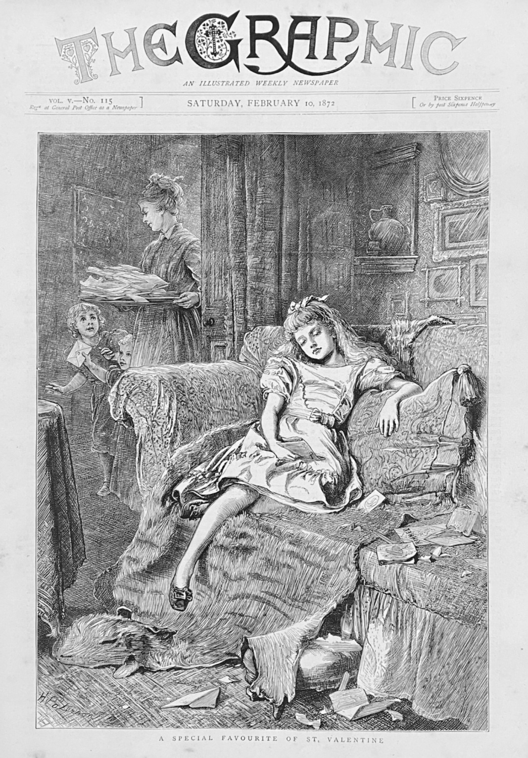A Special Favourite of St. Valentine.  1872.