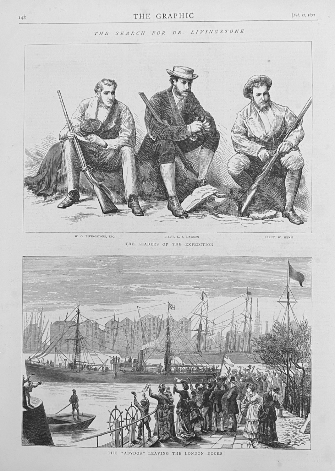 The Search for Dr. Livingstone.  1872.