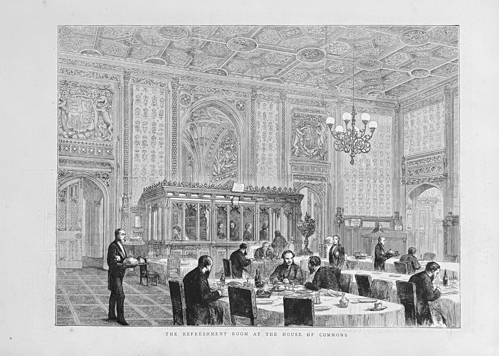 The Refreshment Room at the House of Commons.  1872.