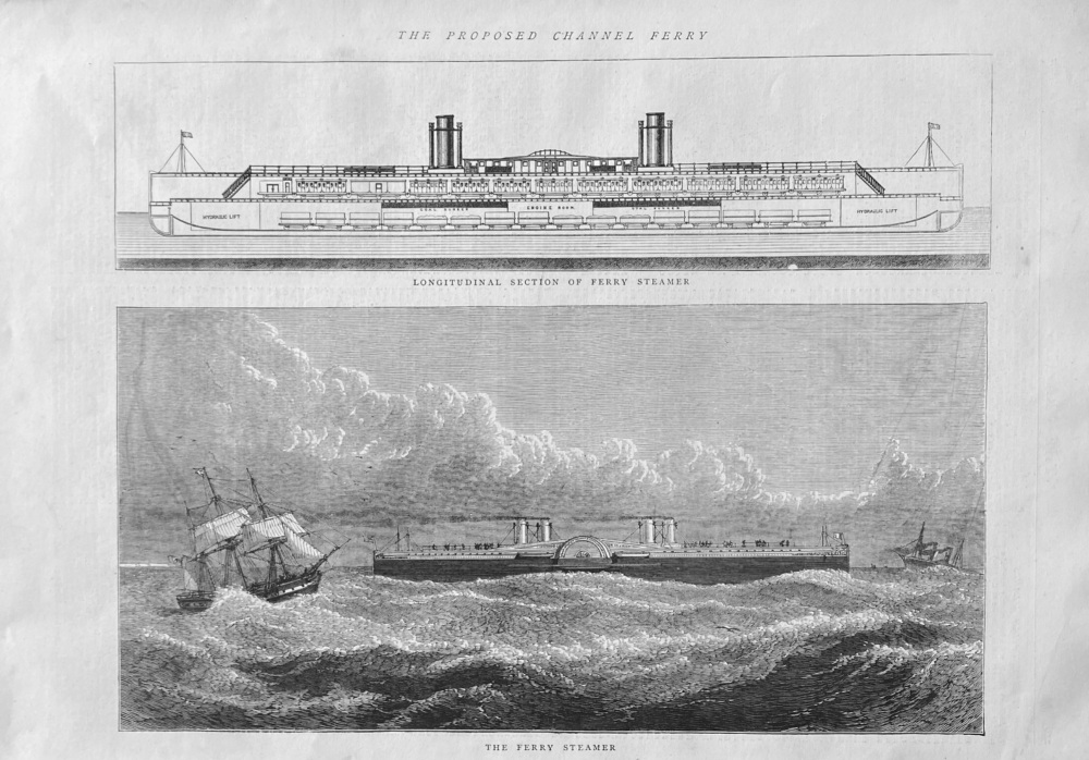 The Proposed Channel Ferry.  1872.