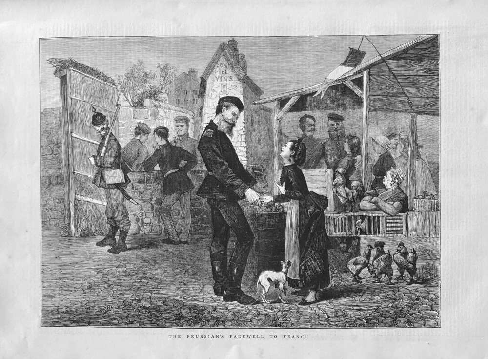 The Prussian's Farewell to France. 1872.