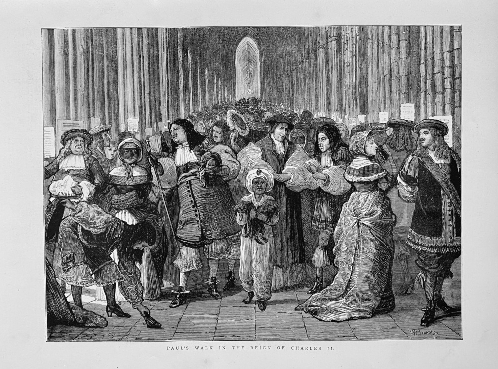 Paul's Walk in the Reign of Charles II.  1872.