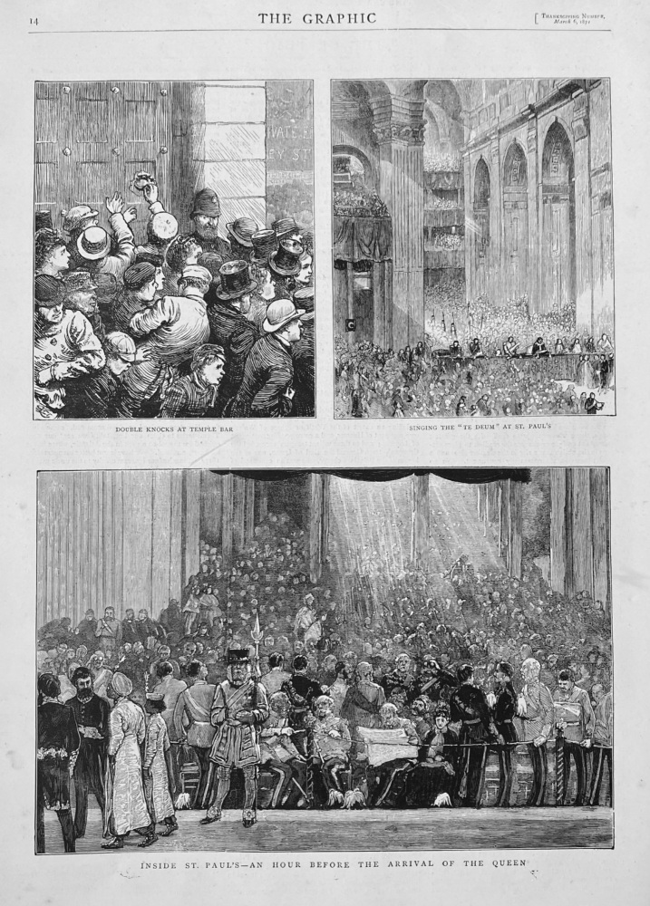 Thanksgiving Day,  27th, February 1872.  (London).