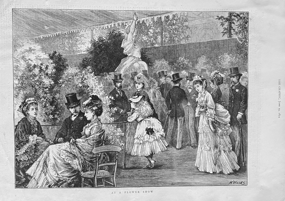 At a Flower Show.  1872.