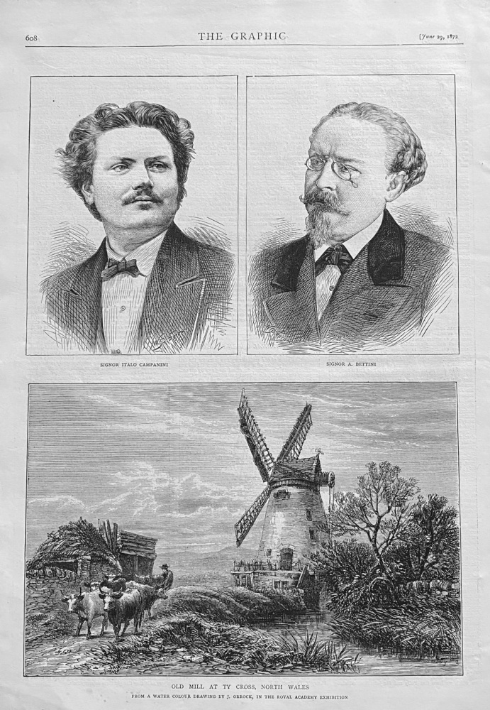 Signor Italo Campanini.   &    Signor A. Bettini.  1872.