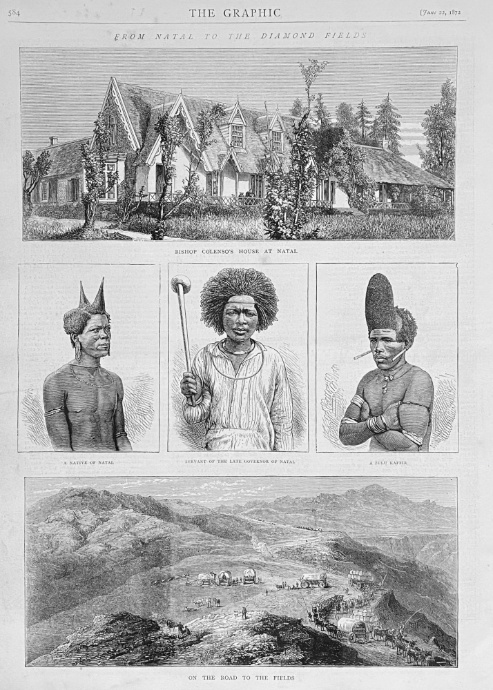 From Natal to the Diamond Fields.  1872.