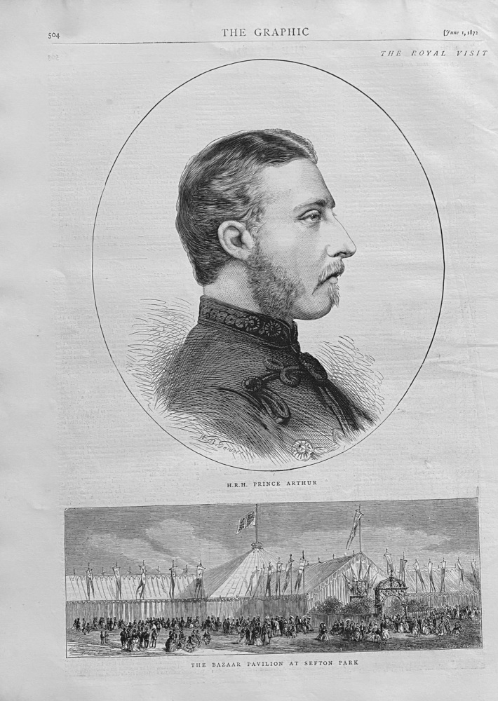 The Royal Visit to Liverpool.  1872.